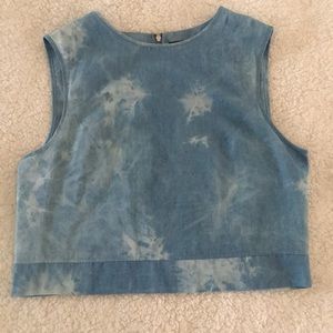 One Clothing Zipper Back Crop Top